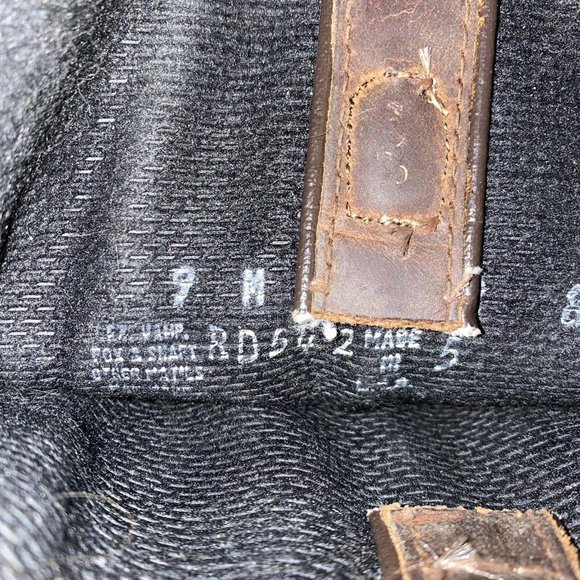 Durango Cowboy Boots Sz 9M Brown Leather Slouch - Picture 8 of 8